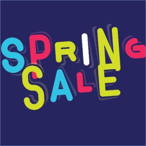 Text graphic for the Spring Sale