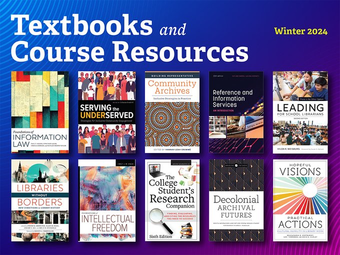 the cover of our new #Textbooks and Course Resources catalog