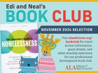 an image promoting Edi and Neal's Book Club discussion of "The Librarian's Guide to Homelessness: An Empathy-Driven Approach to Solving Problems, Preventing Conflict, and Serving Everyone"