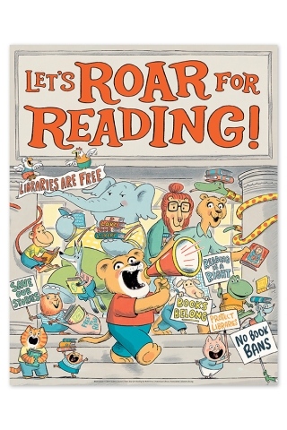 image of Roar for Reading Poster