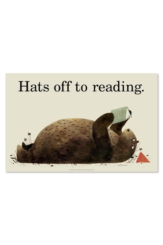 Hats Off to Reading Poster