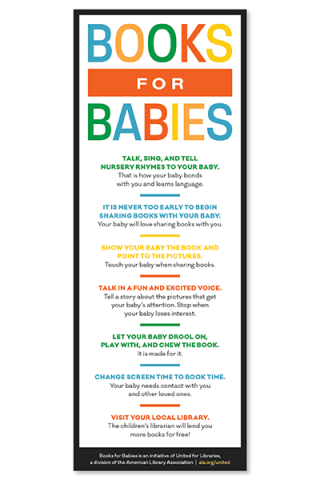 Books for Babies Rack Card (English)