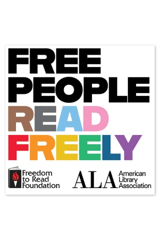 Image of Free People Read Freely Button Pride Button