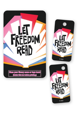 Image of Let Freedom Read Library Card Art