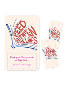 Freed Between the Lines Library Card Art