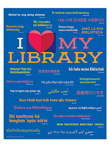 I Love My Library Poster