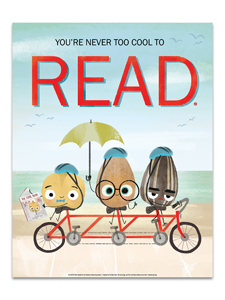 Reading is Cool Beans Poster