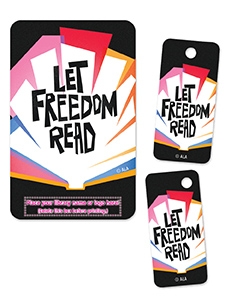 Image of Let Freedom Read Library Card Art